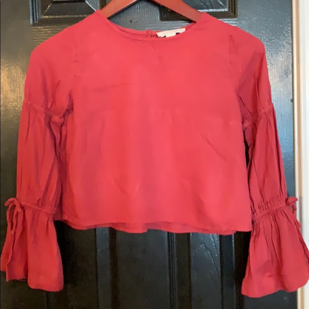 Treasure Bond burgundy crop top 12